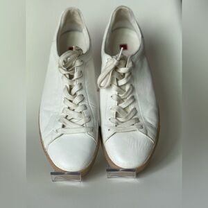 HOEGL (premium Austrian fashion shoe brand) Women's White Leather Sneakers